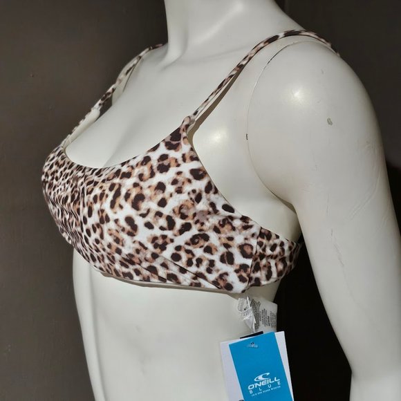 O'Neil  Leo Surfside Animal-Print Bikini Swim Top - Picture 3 of 9